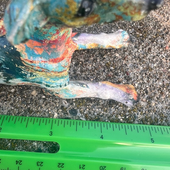 Graffiti Dog Statue Mini Resin Home Decor NWOT - Picture 8 of 9